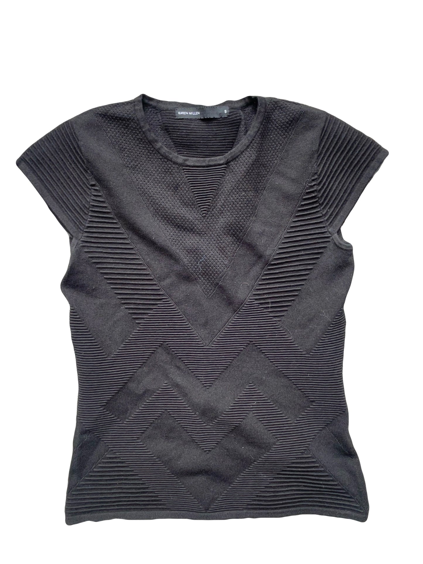 Karen Millen Stretch Black Top S image 0