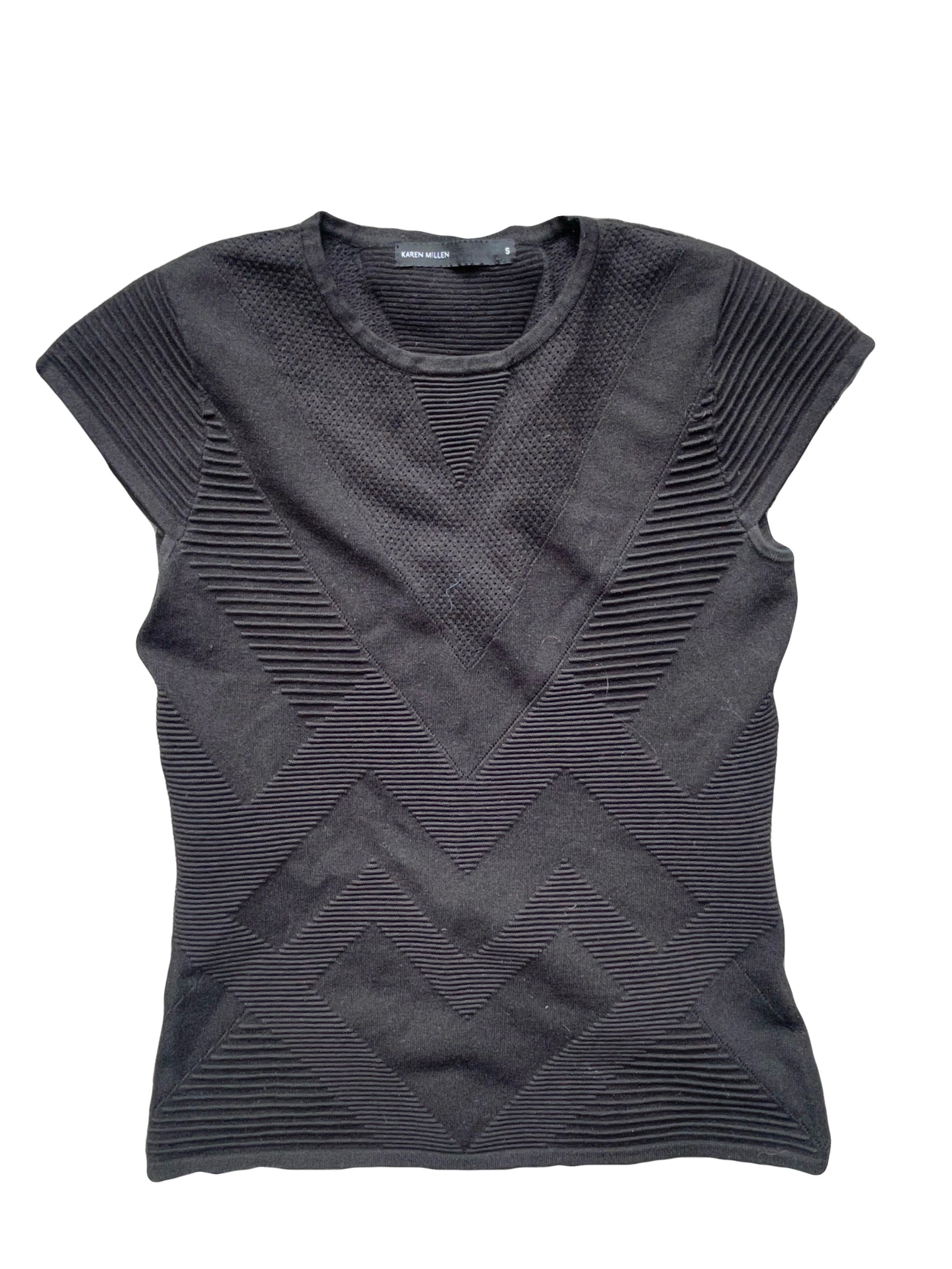 Karen Millen Stretch Black Top S image 0