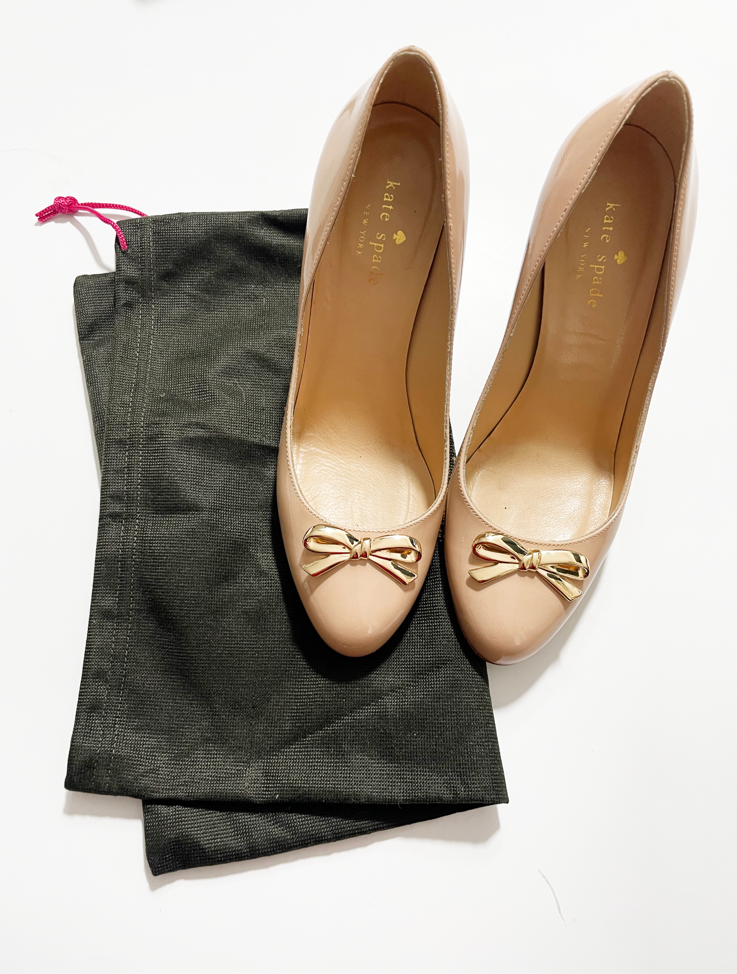 Kate Spade Beige Bow Pumps UK 5.5 image 1
