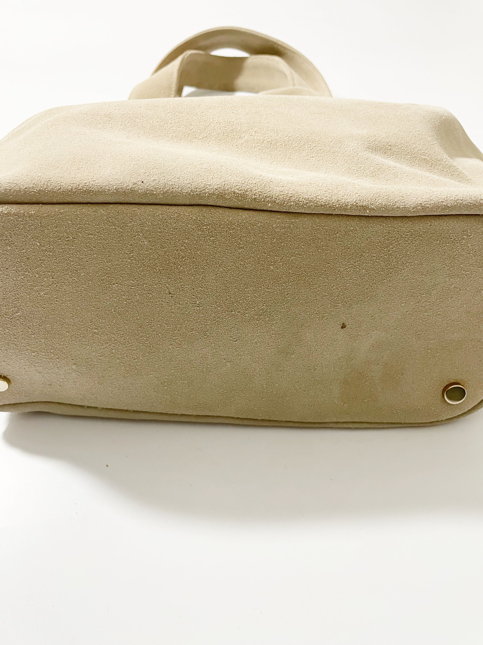 Reiss Suede Beige Tote image 3