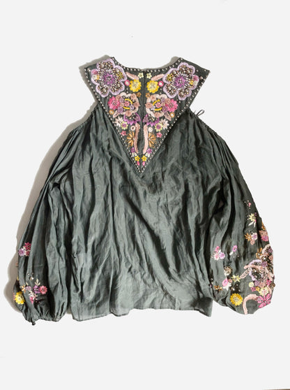 Emilio Pucci Cold-Shoulder Top UK 12 image 4