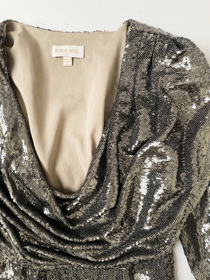 Ronny Kobo Tahne Sequin Dress S image 3