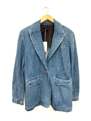 3x1 N.Y.C Padded Denim Blazer Jacket XS