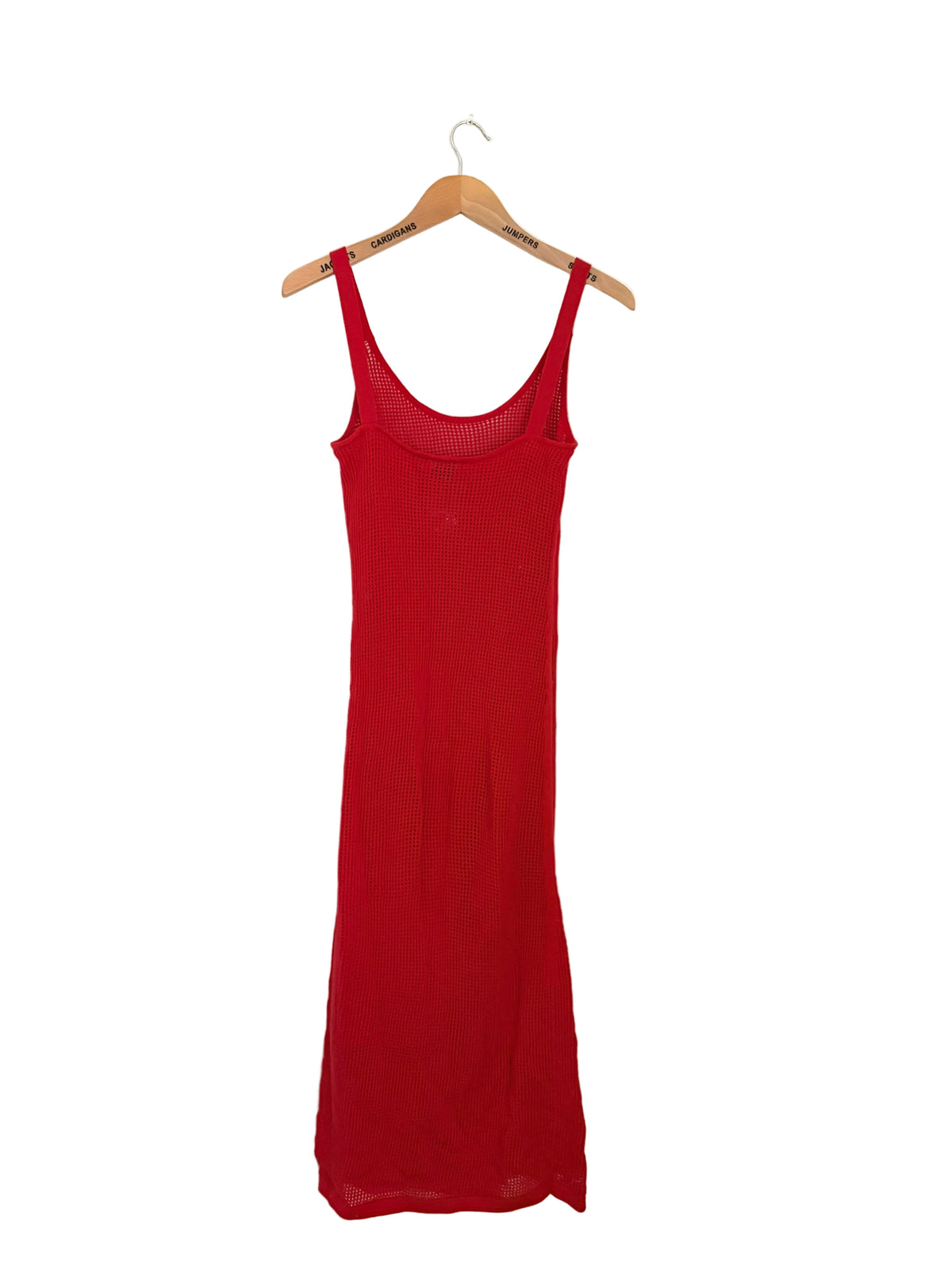 Staud Jessica Red Knit Cover Up Dress M