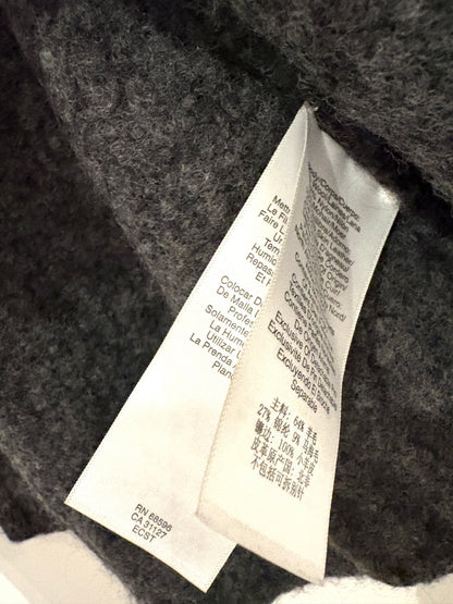 Unbranded Dark Grey Wool Cardigan M