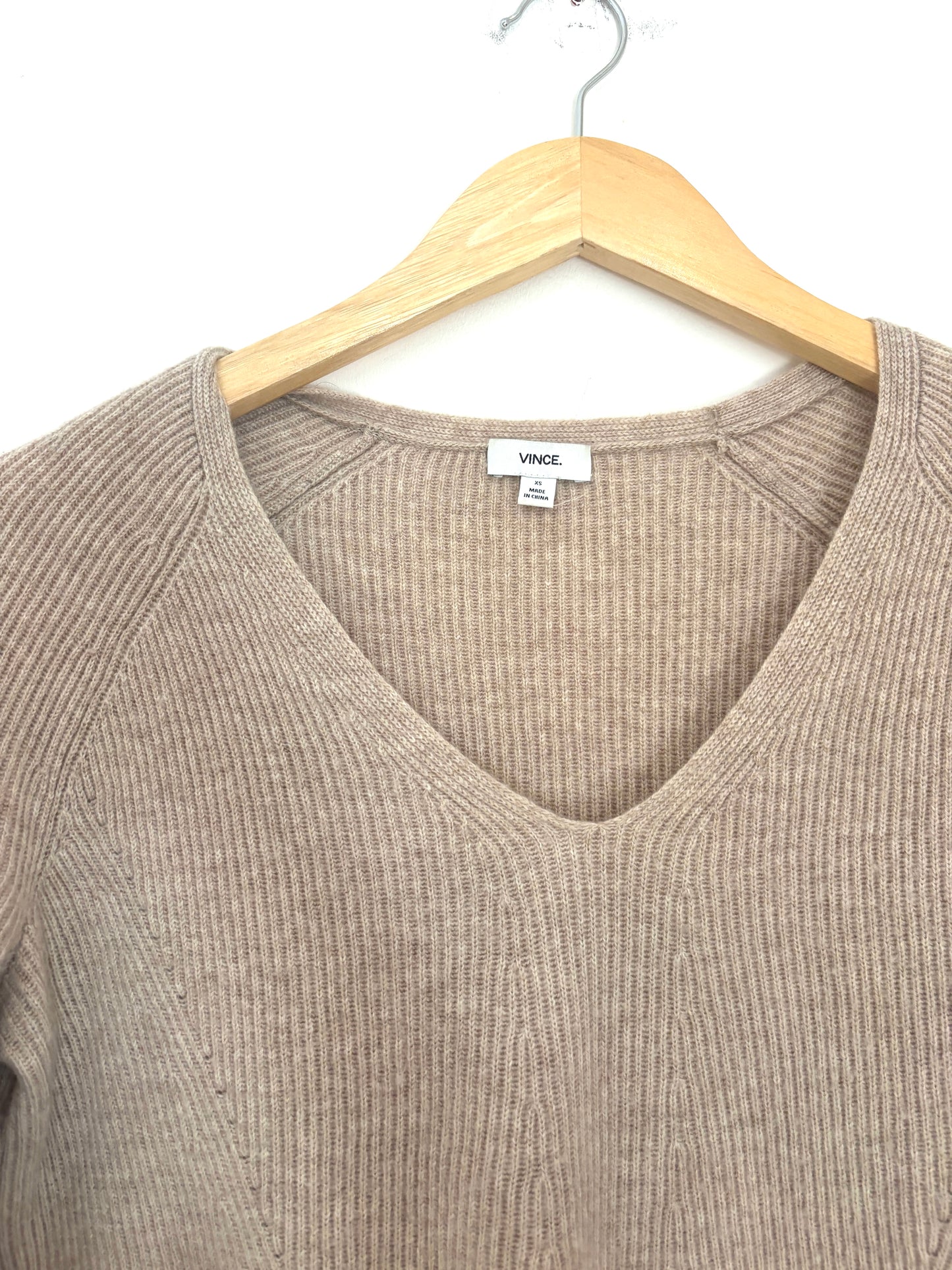 Vince Beige Wool & Cashmere Jumper XS