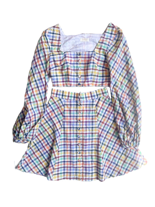 Petersyn Check Top & Skirt S image 0