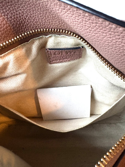 Loewe Mauve Puzzle Edge Small Textured-Leather Shoulder Bag