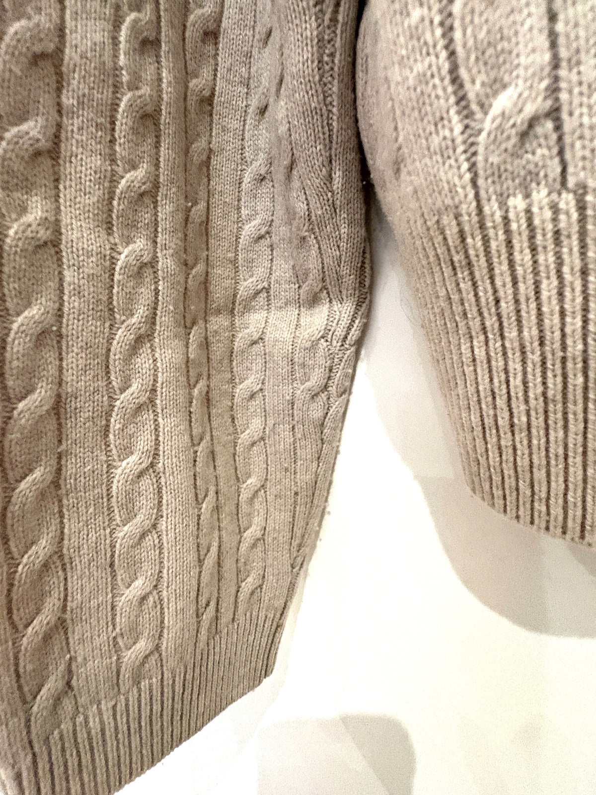 Claudie Pierlot Cable Knit Collared Polo Top S