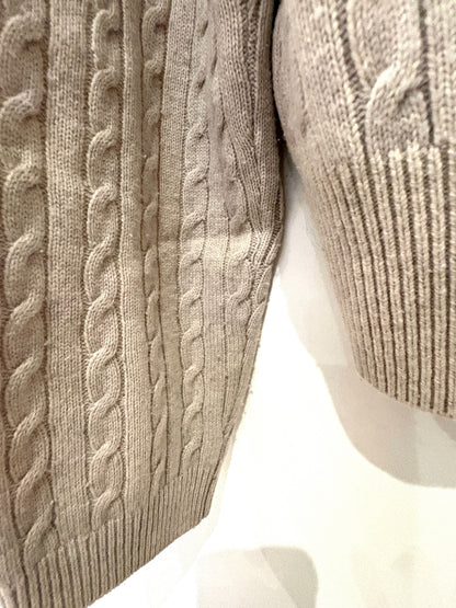 Claudie Pierlot Cable Knit Collared Polo Top S