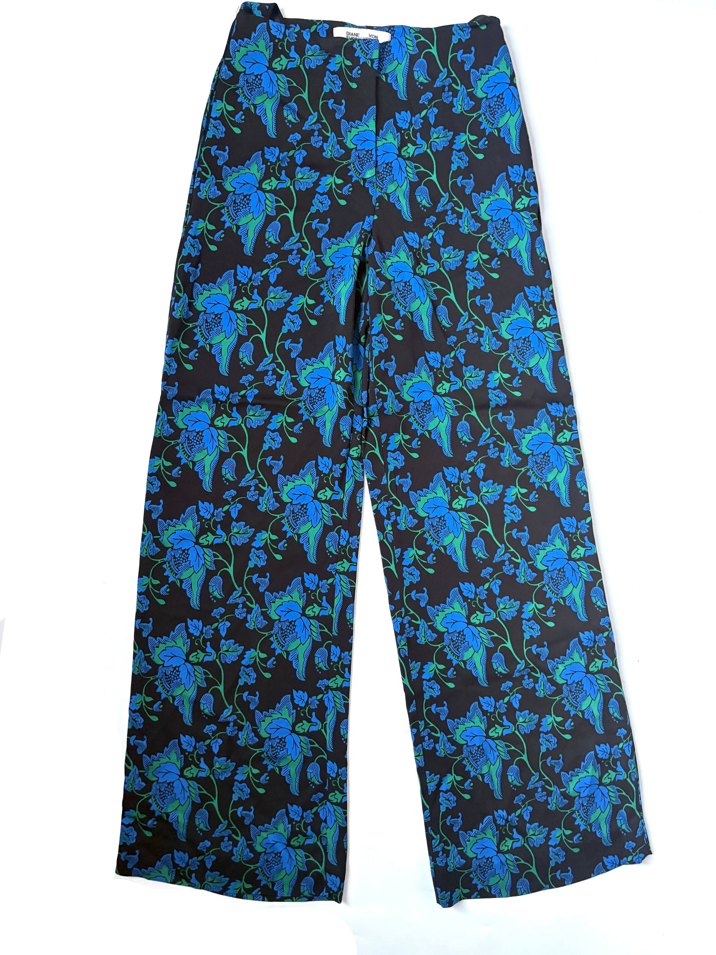 Diane Von Furstenberg Charmeuse Wide Leg Pants