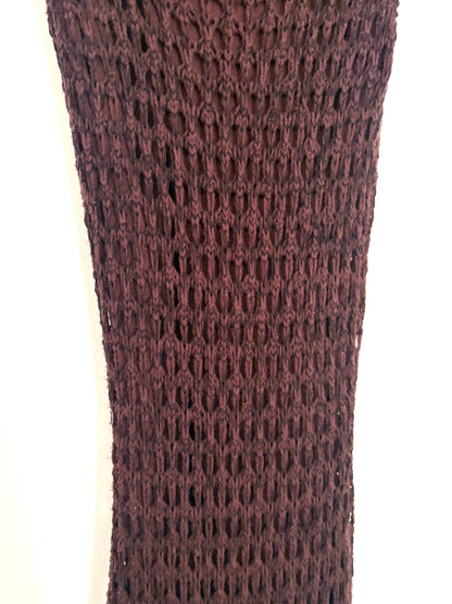 Diish Brown Crochet Dress XS