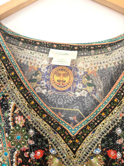 Camilla Beaded Jersey Kaftan S