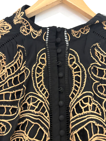 New with Tags Karen Millen Cutwork Embroidered Dress UK 8