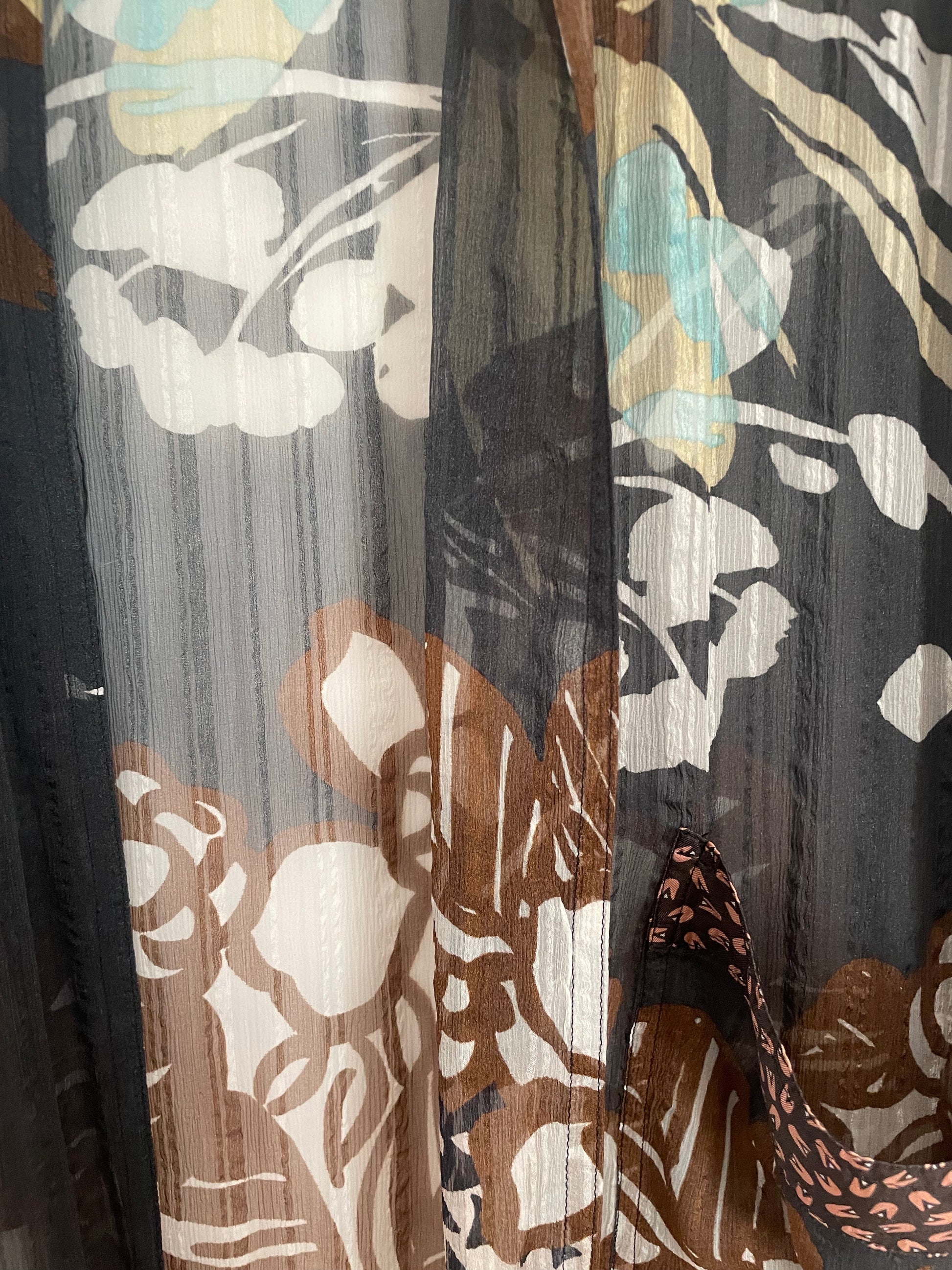 Etro Silk Printed Sheer Wrap UK 10 image 2