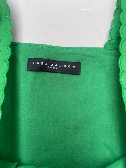 Tara Jarmon Green Cotton Dress UK 8 image 3