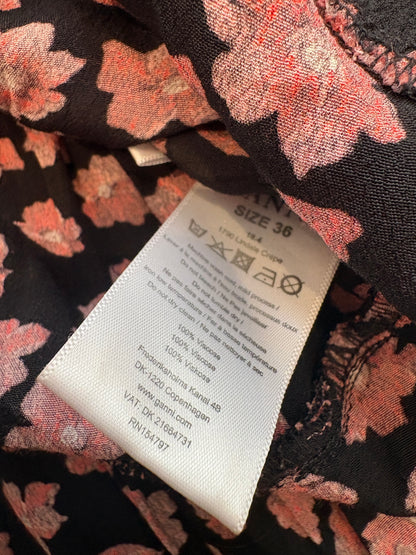 Ganni Floral Tiered Skirt UK 8