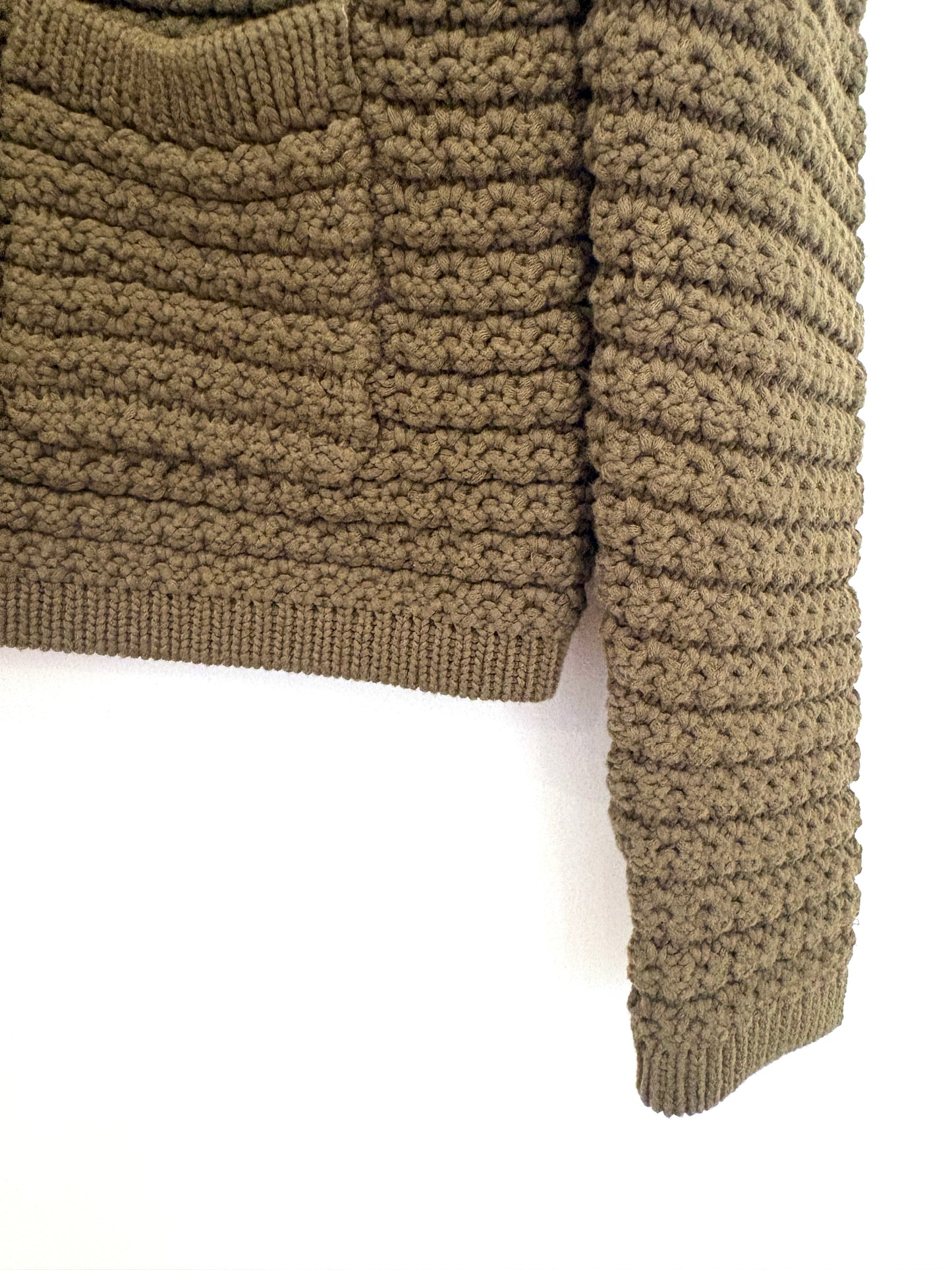 Ba&sh Khaki Cardigan XS