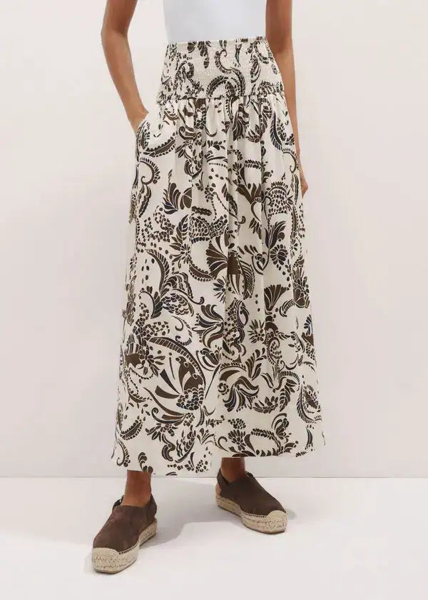 Me+Em Cotton Paisley Skirt UK 6