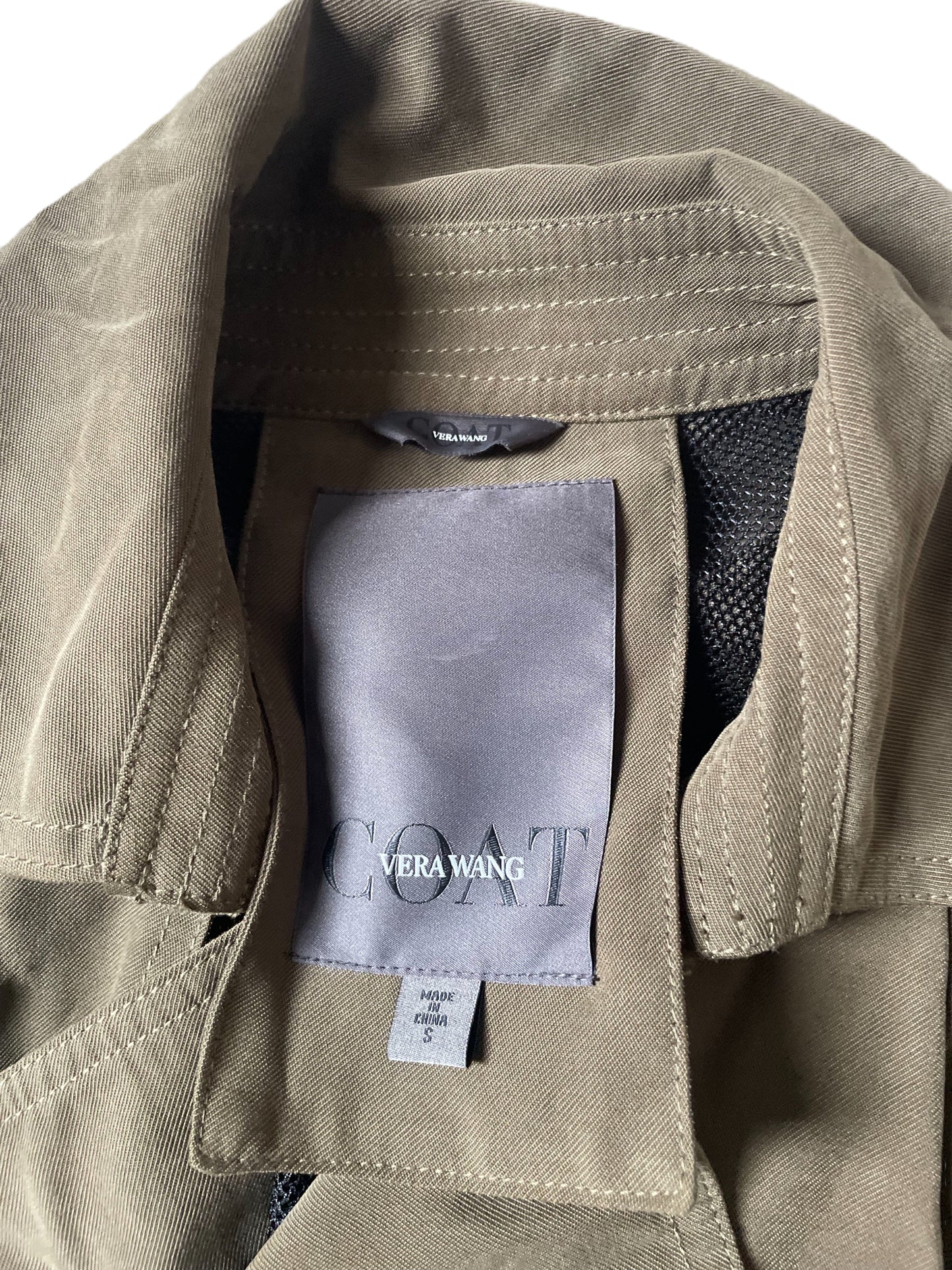 New With Tags Vera Wang Trench Coat S image 2
