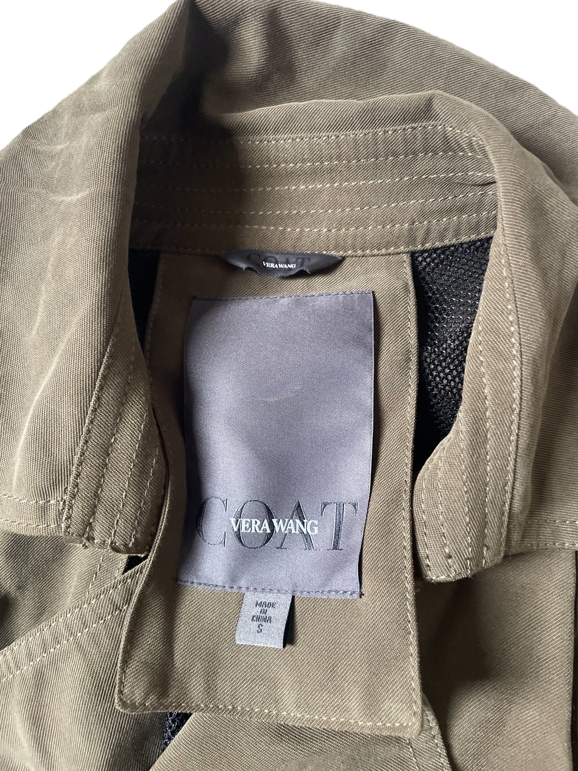 New With Tags Vera Wang Trench Coat S image 2