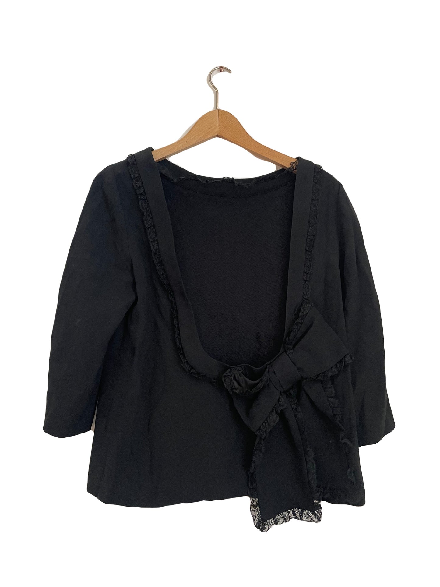 Red Valentino Black Lace Top S image 1