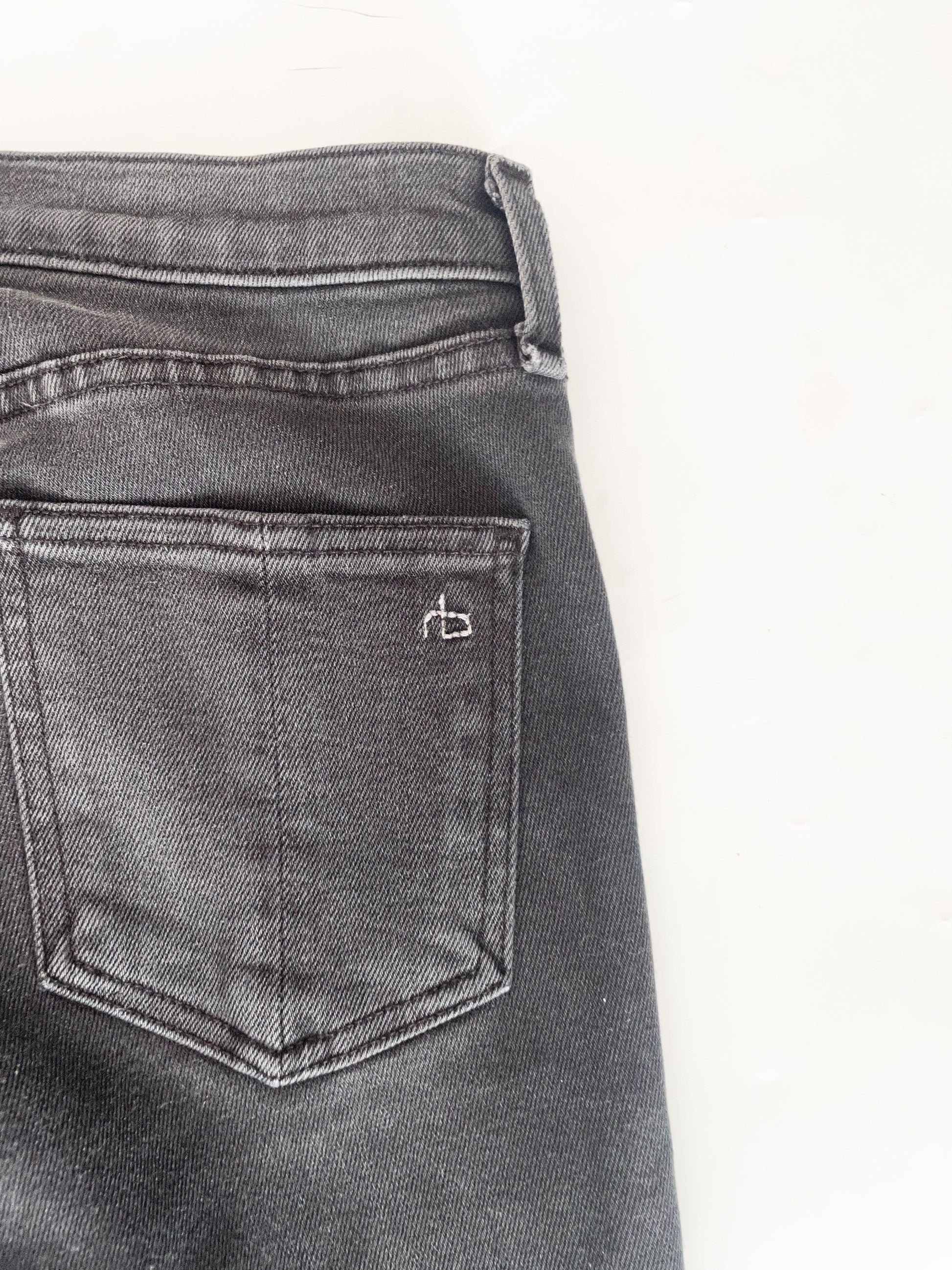 Rag & Bone Grey Skinny Jeans 24" image 4