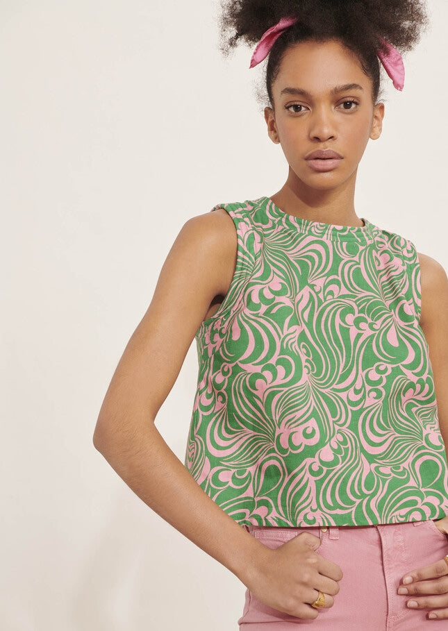 Tara Jarmon Print Blouse UK 8 image 1