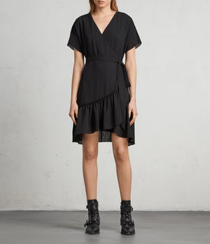 All Saints Wrap Dress UK 8