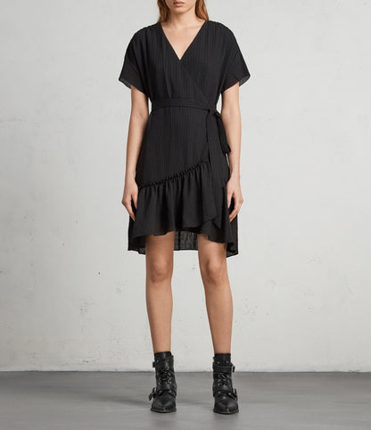 All Saints Wrap Dress UK 8 image 1