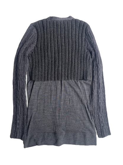 Vera Wang Grey Knit Cardigan M image 1