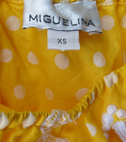 Miguelina Yellow Emy Polka Dot Co-Ord XS image 4