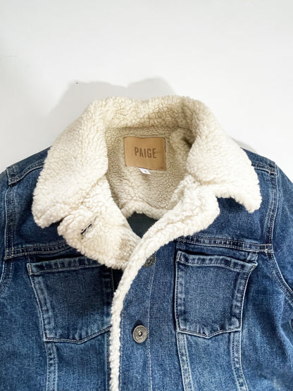 Paige Fleece Lined Denim Jacket S image 2