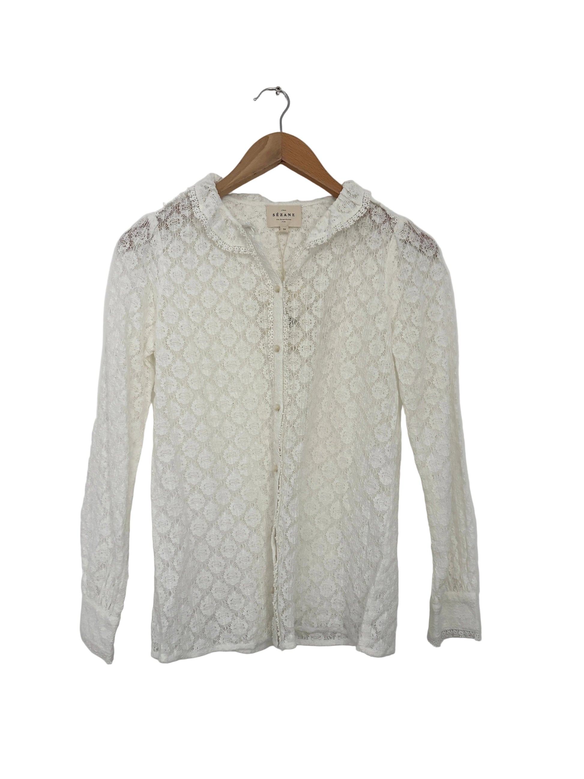 Sezane Nila Lace Shirt 