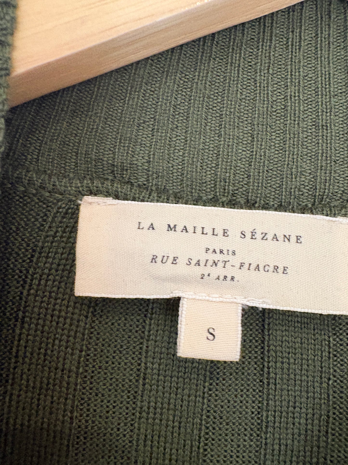 Sezane Khaki Knit Dress S