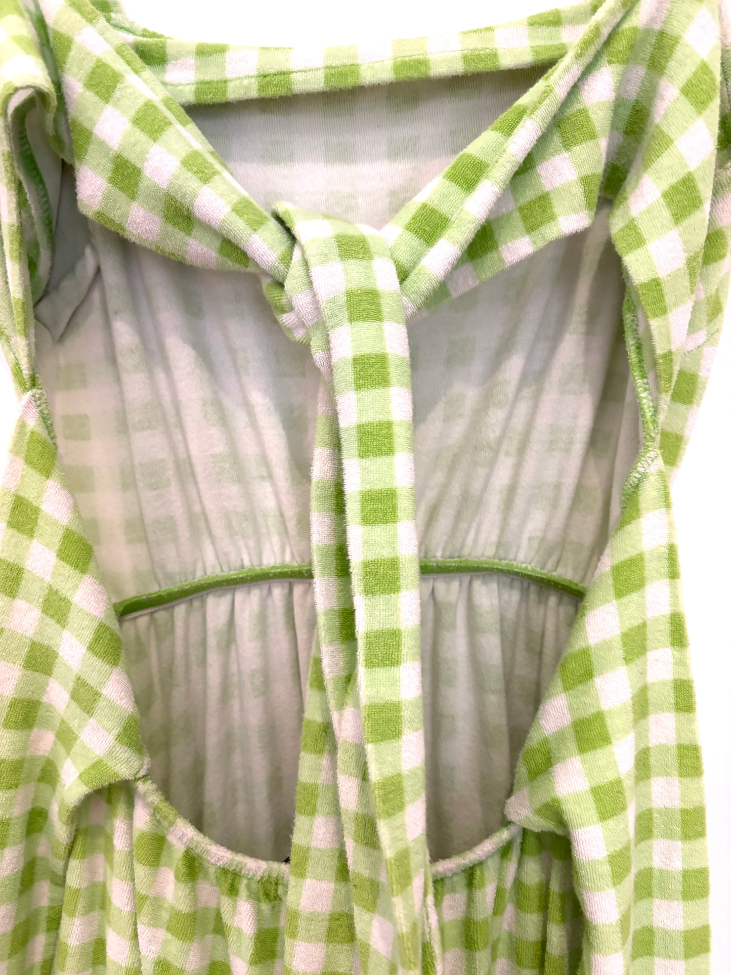 Shrimps x Warehouse Gingham Towel Dress UK 6