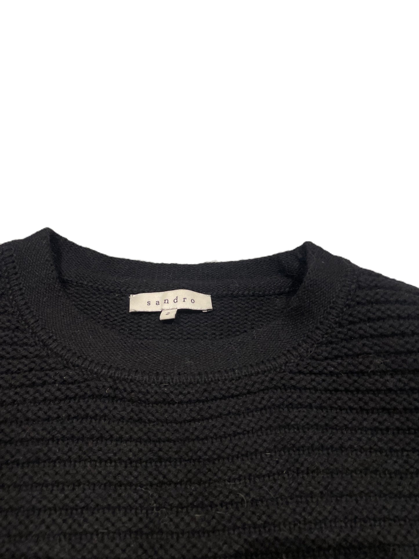 Sandro Black Knit M image 2