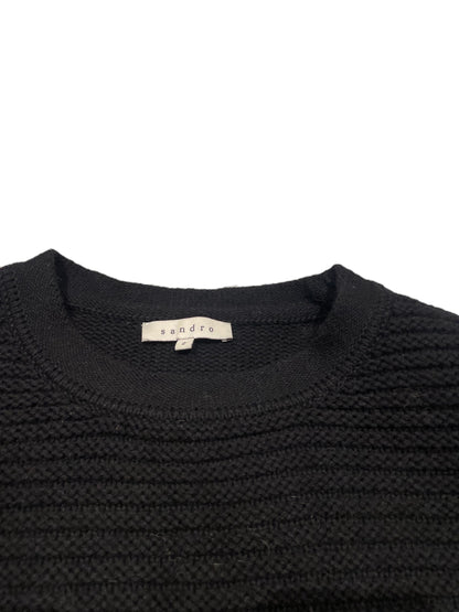 Sandro Black Knit M image 2
