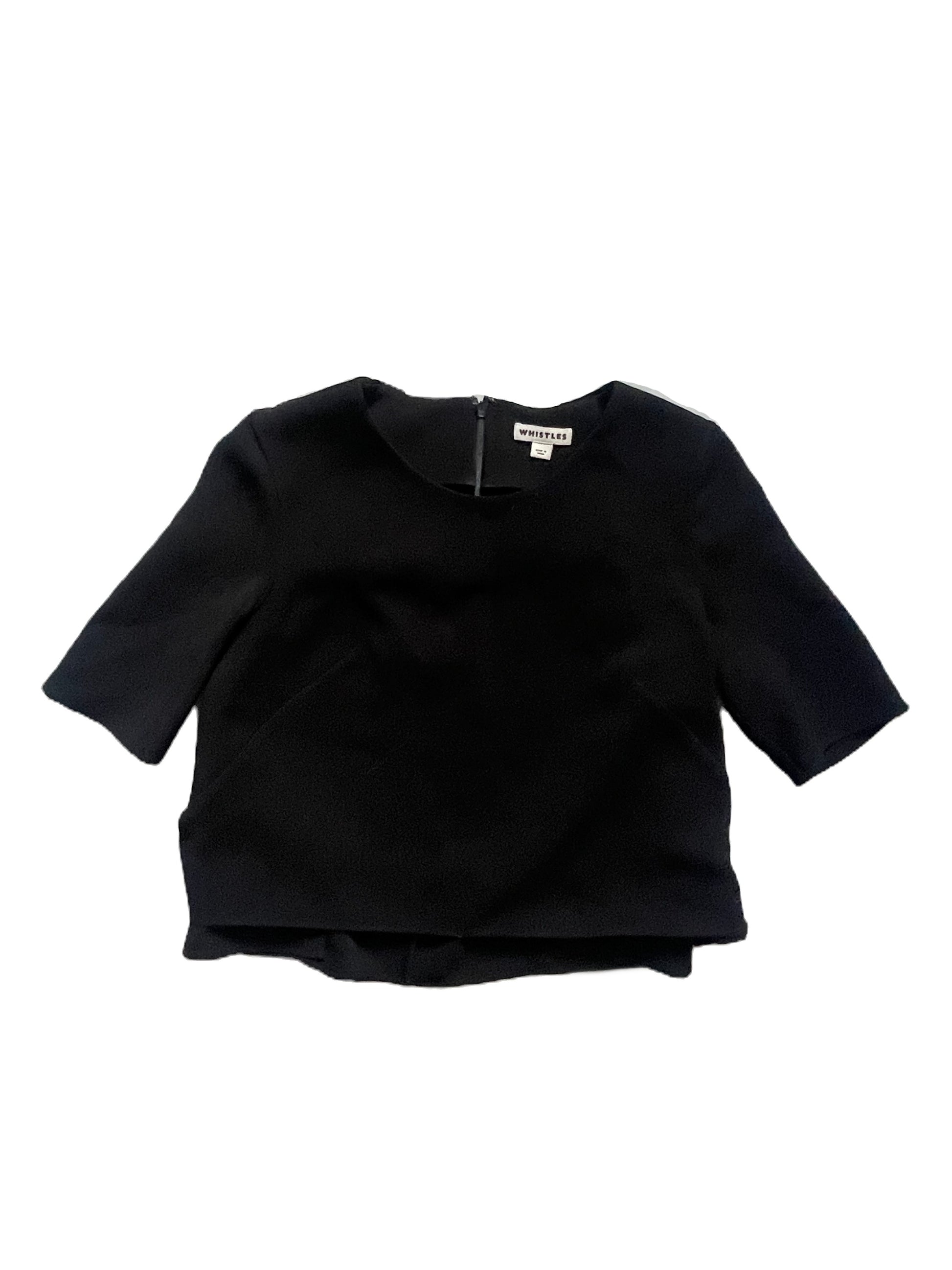 Whistles Black Blouse UK 8 image 0