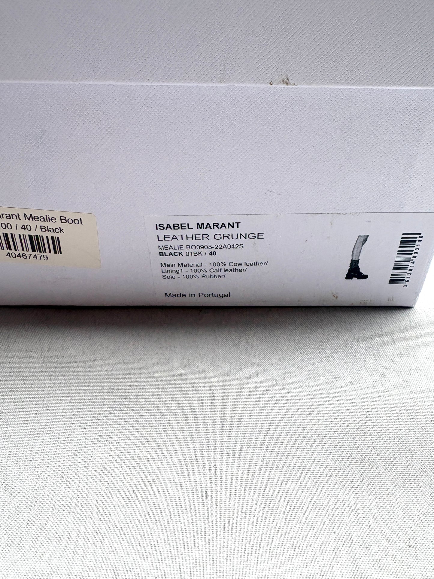Isabel Marant Leather Grunge Mealie Boots UK 7
