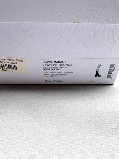 Isabel Marant Leather Grunge Mealie Boots UK 7