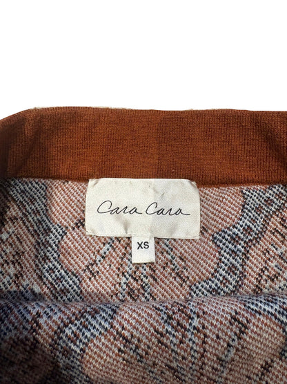Cara Cara Lindi Printed Wool Cashmere Mini Skirt XS