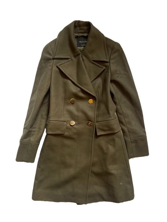 Massimo Dutti Khaki Wool Coat UK 6 image 0