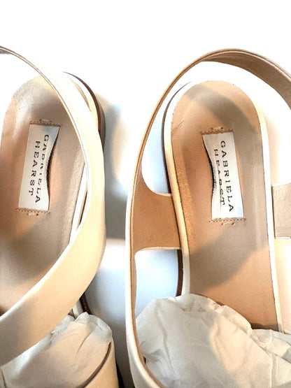 Gabriela Hearst Cream Fisherman Nappa Leather Sandals UK 8.5