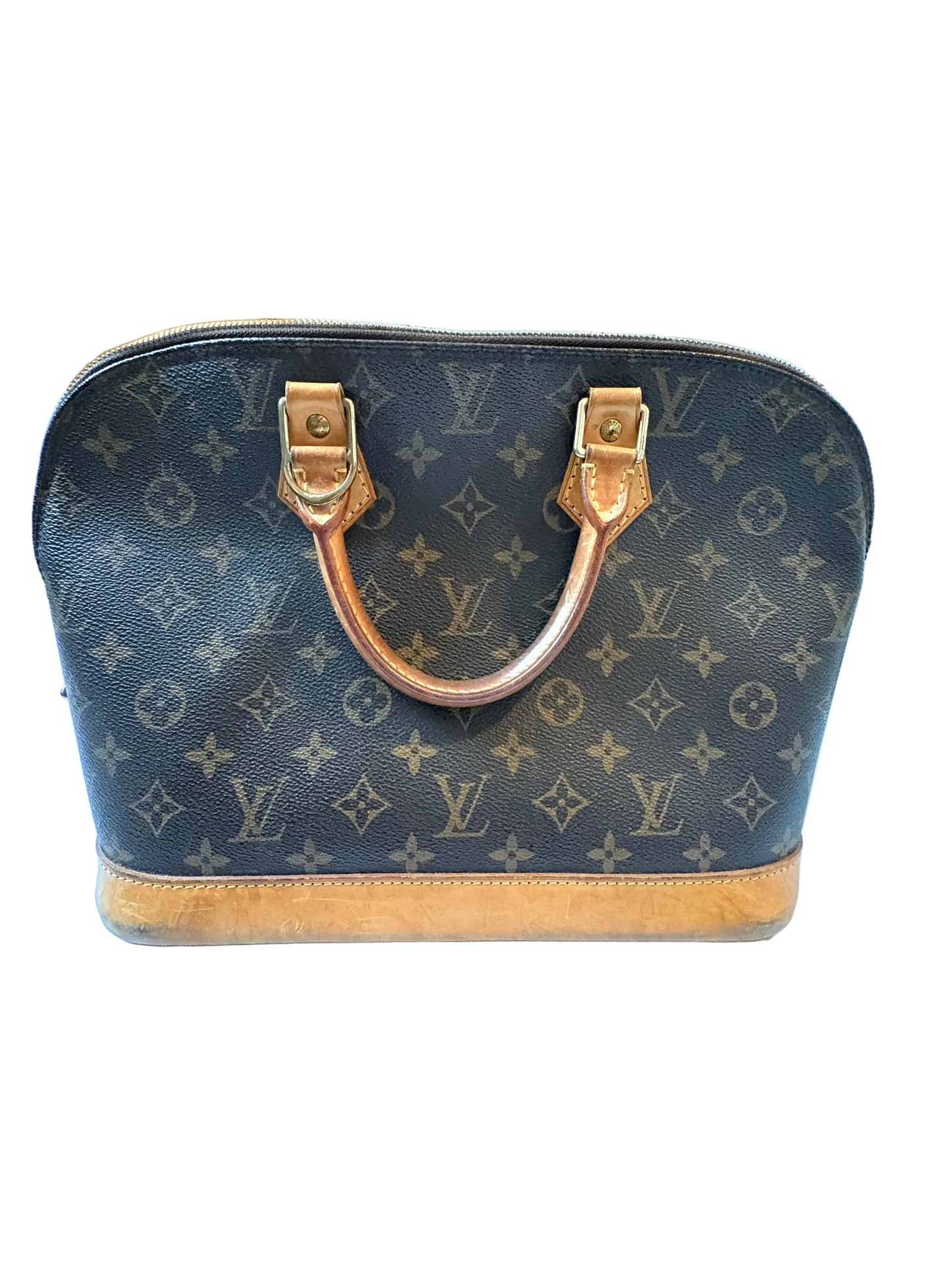 Louis Vuitton Alma Large Monogram Leather Canvas Bag