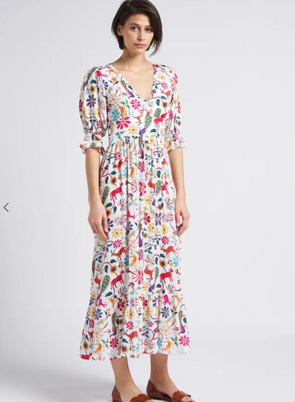 Soi Paris Print Dress UK 10 image 1