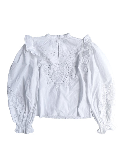 Love the Label White Cotton Blouse S image 1