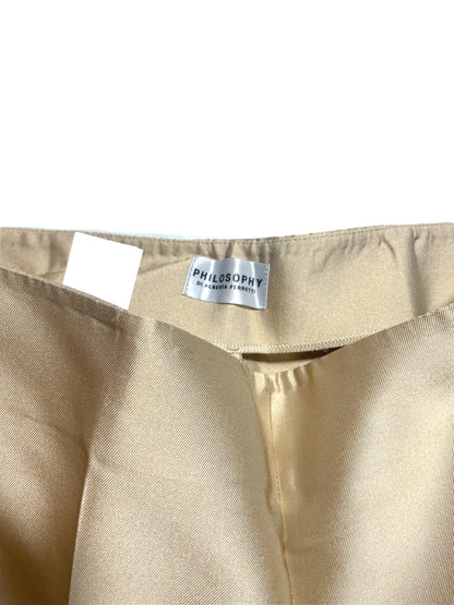 Philosphy Di Alberta Feretti Champagne Silk Trousers UK 6 image 2
