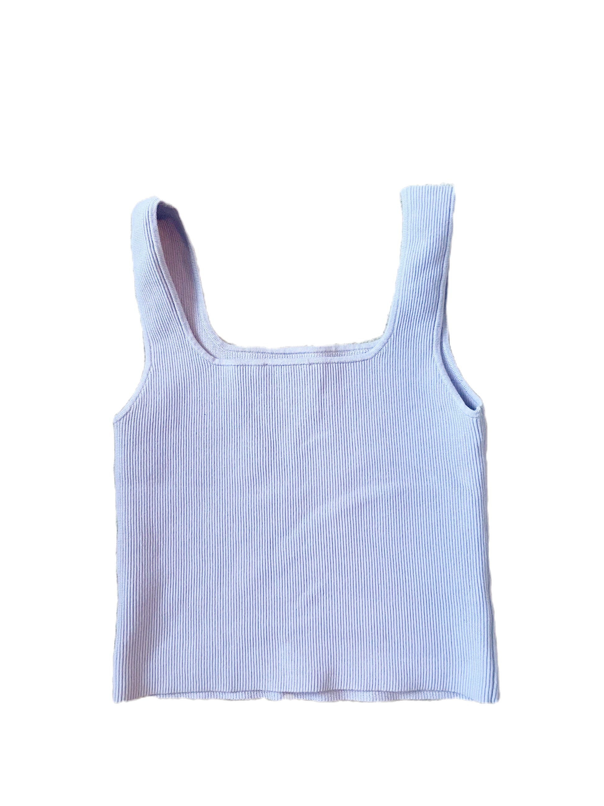 Reformation Lilac Square Neck Top M image 1