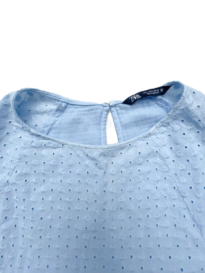 Zara Blue Poplin Dress S image 3